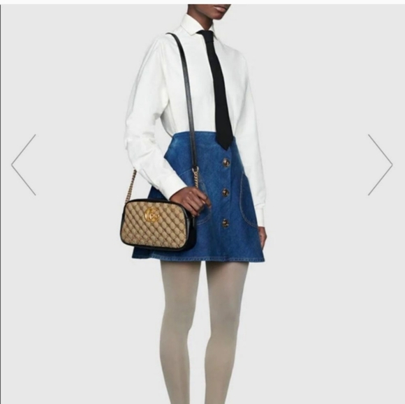 Gucci Marmont Crossbody Bag Monogram Matellase EUC - Picture 8 of 15